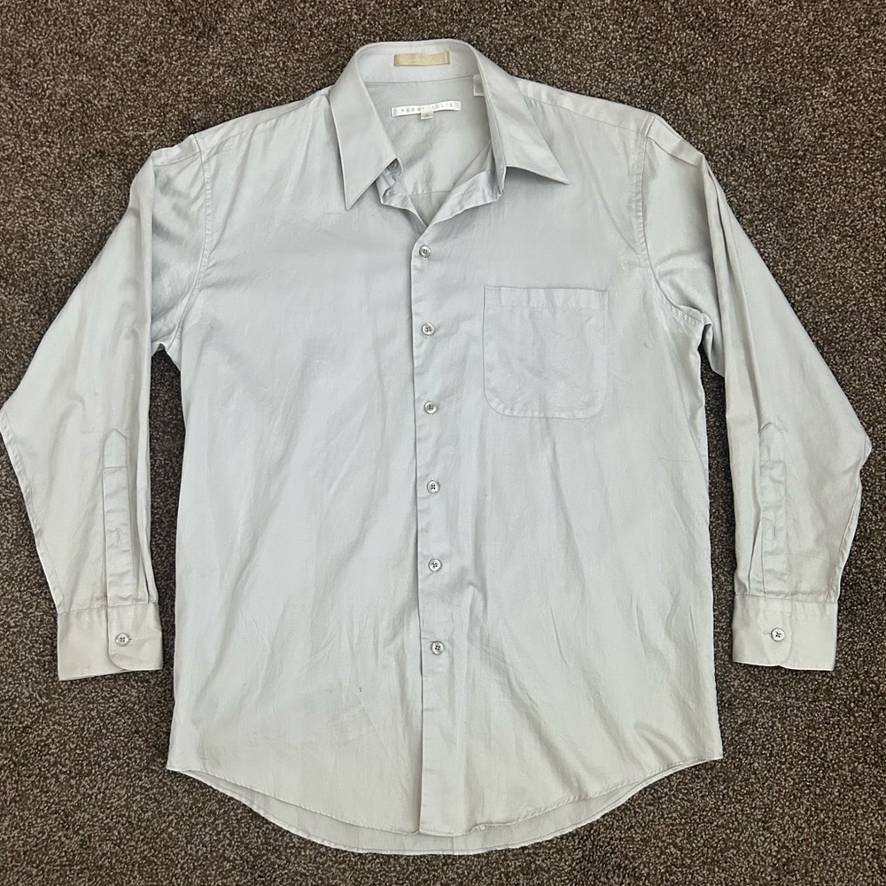 Perry Ellis Light Gray Dress Shirt